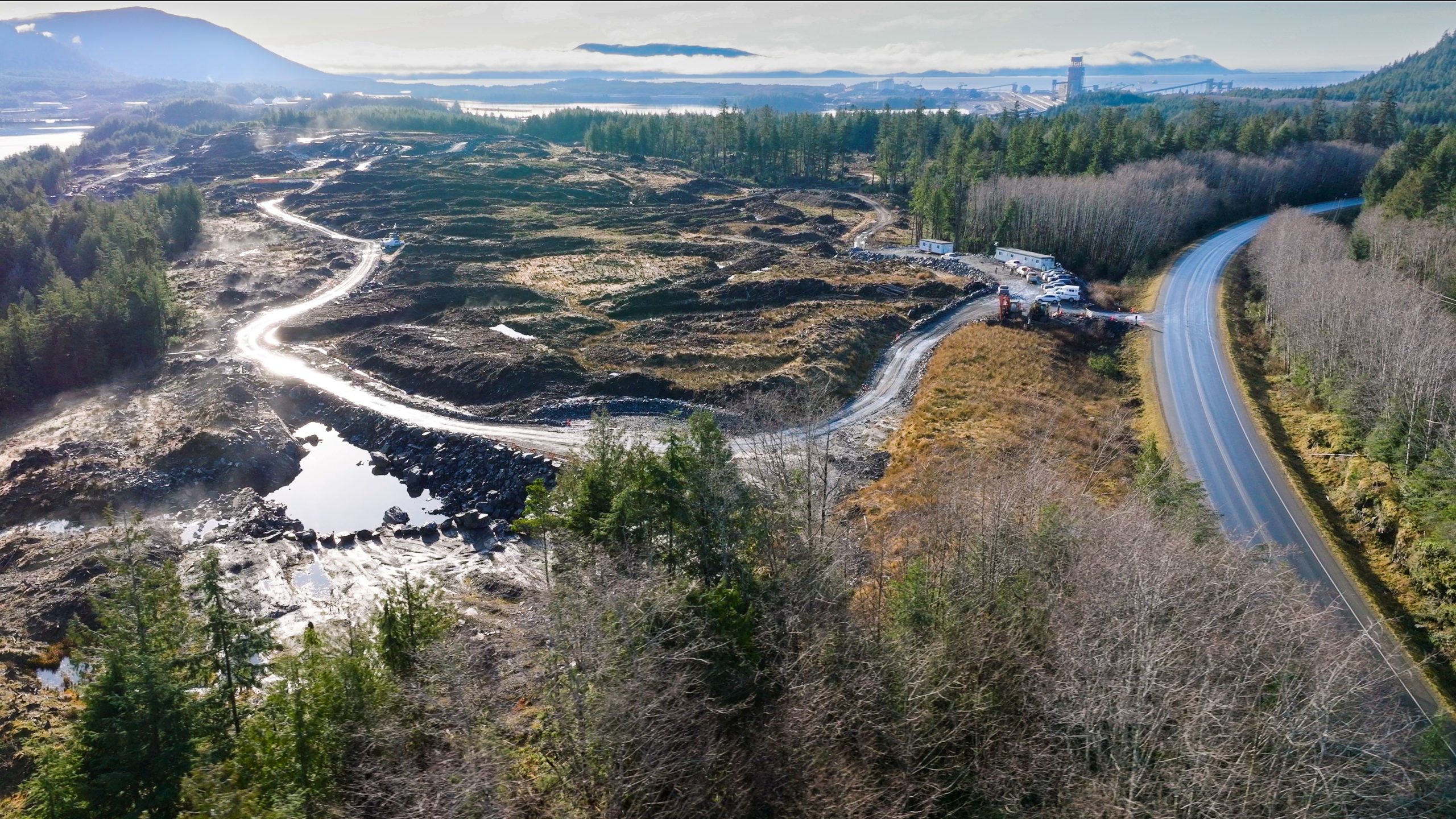 Drone picture of SKILP job cite