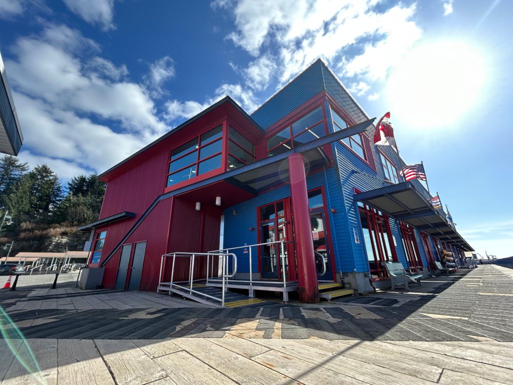 PRPA's Port Interpretive Centre boardwalk with accessibility ramp to local businesses